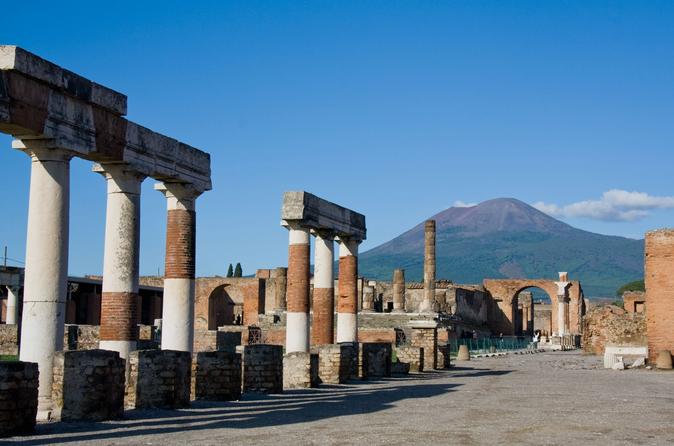 Pompeii and Mt Vesuvius from Sorrento