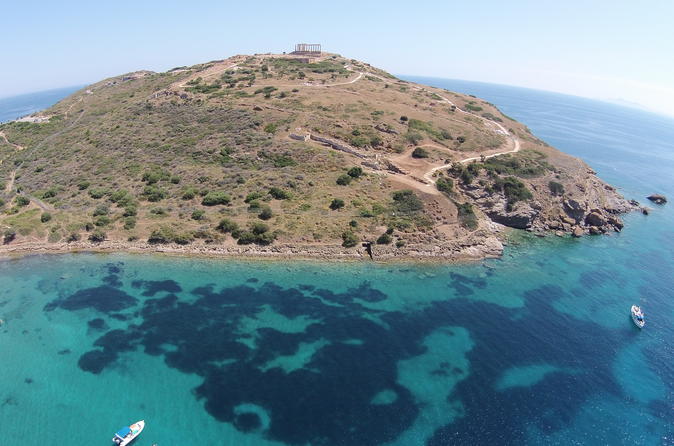 Exclusivo da Viator: Excursão privada saindo de Atenas para Cape Sounion com refeição no Vouliagmeni