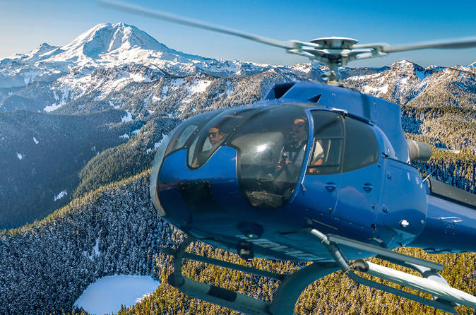 Private Mt Rainier Helicopter and Hiking Tour Combo