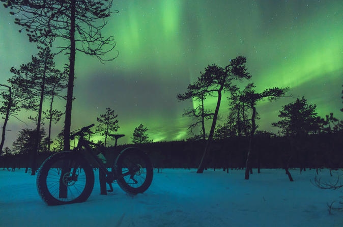 Northern lights photography tour on e-fatbikes