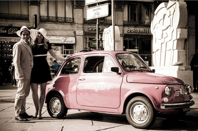 Visite en Fiat 500 d’époque à Milan