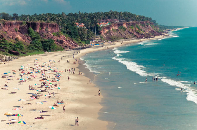 Full-Day Varkala Cliffs Beach Tour from Trivandrum