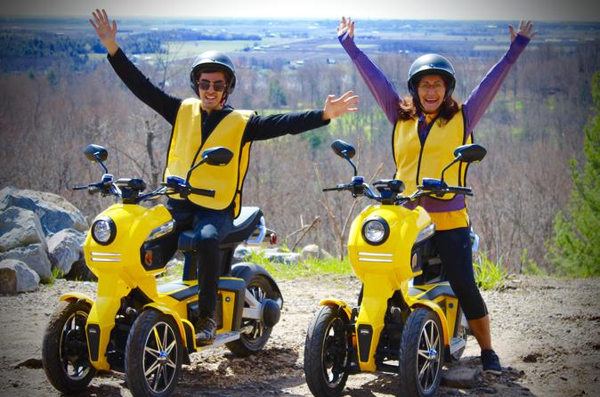 Explore the Unexplored: Exploration Game on Electric Three-Wheeled Scooters